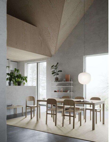 Lampa Wisząca Muuto, czerwony, salon, szkło