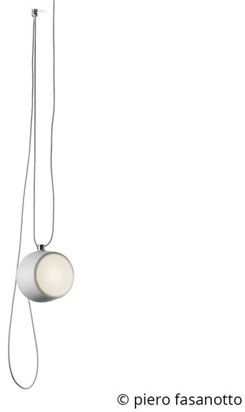 Lampa Wisząca FLOS, AIM Small, ściemnialny, biały, salon, metal, design