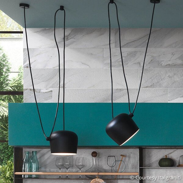 Lampa Wisząca FLOS, AIM Small, ściemnialny, czarny, salon, metal, design