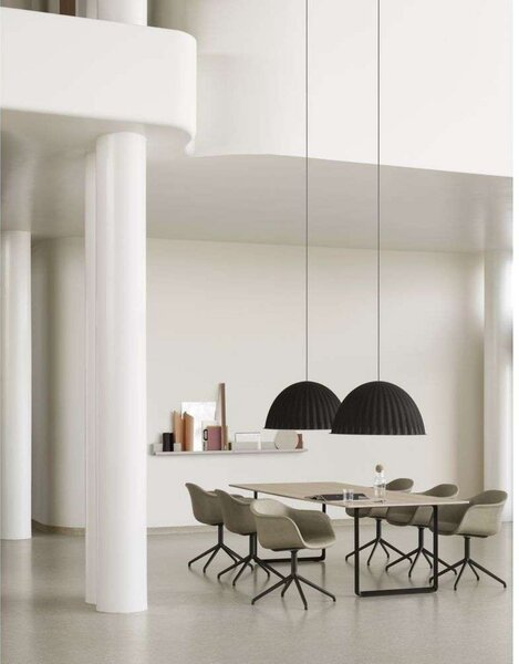 Lampa Wisząca Muuto, ściemnialny, zielony, salon, szkło
