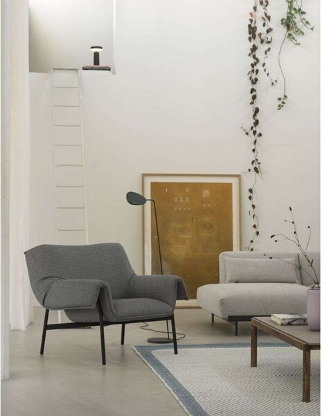 Lampa Stołowa Muuto, ściemnialny, czarny, salon, tworzywo sztuczne