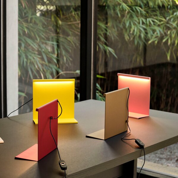 Lampa Stołowa HAY, LBM, ściemnialny, pudrowy róż, salon, metal, design