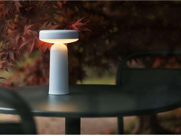 Lampa Stołowa Muuto, ściemnialny, niebieski, salon, tworzywo sztuczne