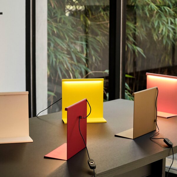 Lampa Stołowa HAY, LBM, ściemnialny, żółty, salon, metal, design