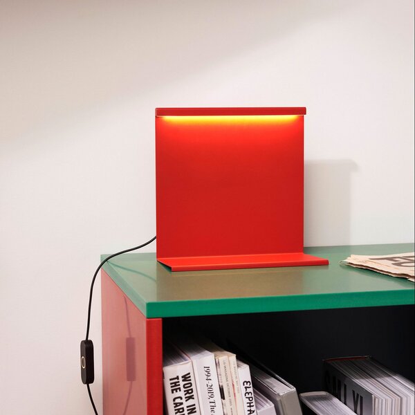 Lampa Stołowa HAY, LBM, ściemnialny, czerwony, salon, metal, design