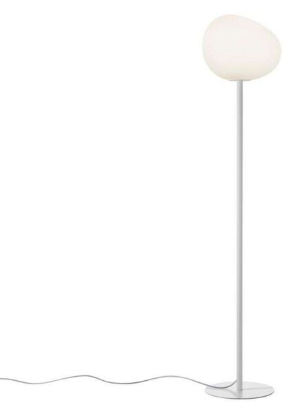 Lampa Podłogowa Foscarini, biały, salon, metal