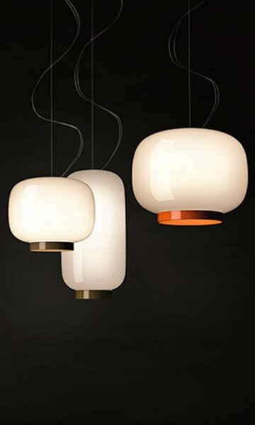 Lampa Wisząca Foscarini, ściemnialny, pomarańczowy, salon, szkło