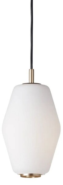 Dahl Small Lampa Wisząca Szkło Opalizowane Biała/Mosiądz