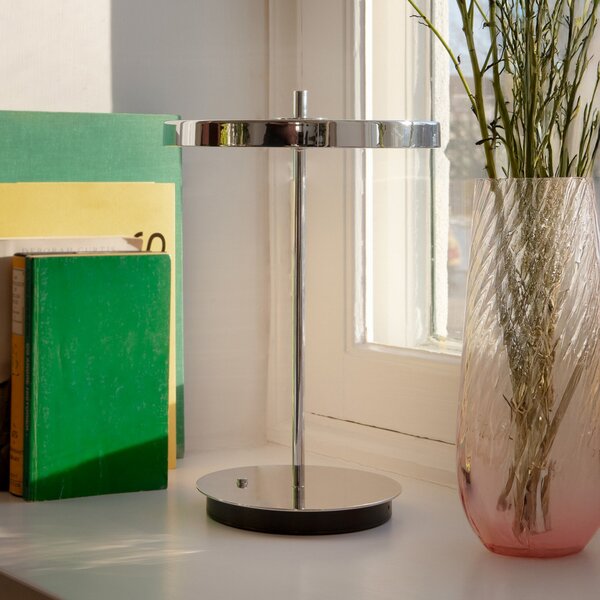 Lampa Stołowa UMAGE, Asteria Move, ściemnialny, metaliczny, salon, metal, design
