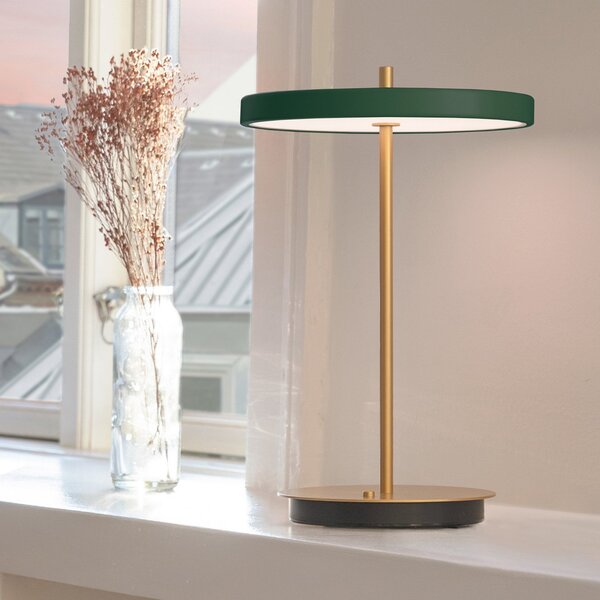 Lampa Stołowa UMAGE, Asteria Move, ściemnialny, złoty | mosiężny, salon, metal, design