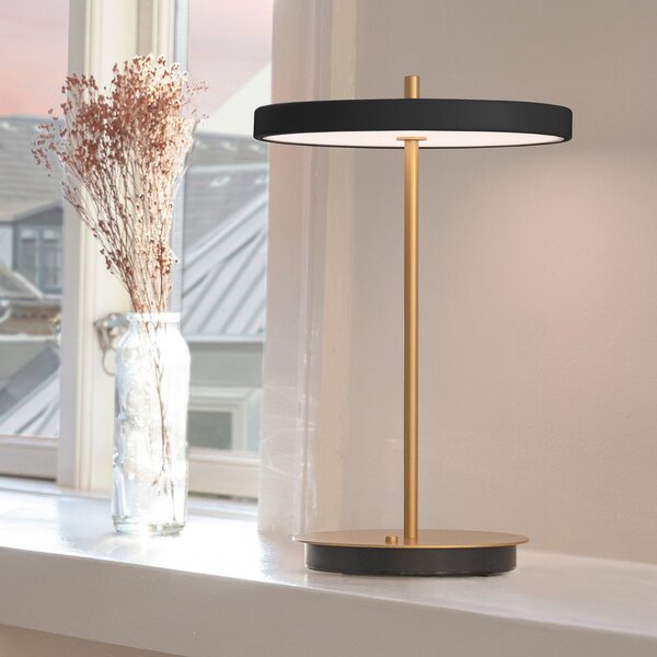 Lampa Stołowa UMAGE, Asteria Move, ściemnialny, złoty | mosiężny, salon, metal, design