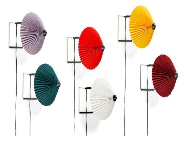 Lampa Ścienna HAY, ściemnialny, czerwony, salon, metal
