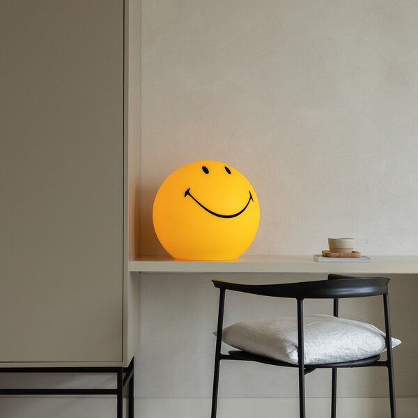 Lampa Podłogowa Mr Maria, Smiley, ściemnialny, żółty, pokój dziecięcy, tworzywo sztuczne