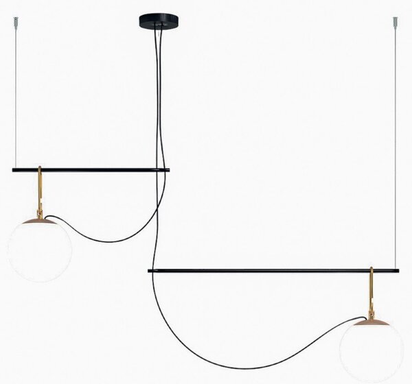 Lampa Wisząca Artemide, nh S3 2, ściemnialny, złoty | mosiężny, salon, metal, design