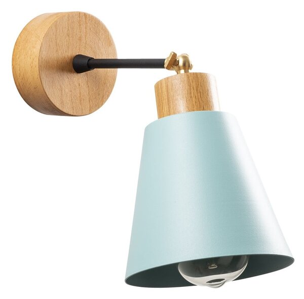Turkusowy/w naturalnym kolorze kinkiet ø 14 cm Manavgat – Opviq lights