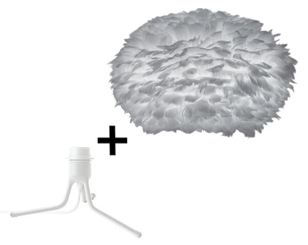 Lampa Stołowa UMAGE, szary, sypialnia, inny materiał