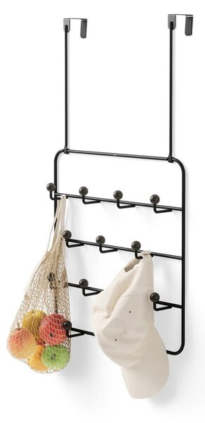 Czarny metalowy wieszak na drzwi 36 cm Estique – Umbra