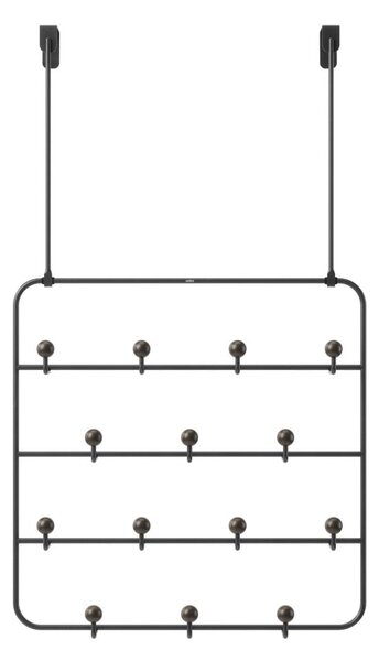 Czarny metalowy wieszak na drzwi 36 cm Estique – Umbra