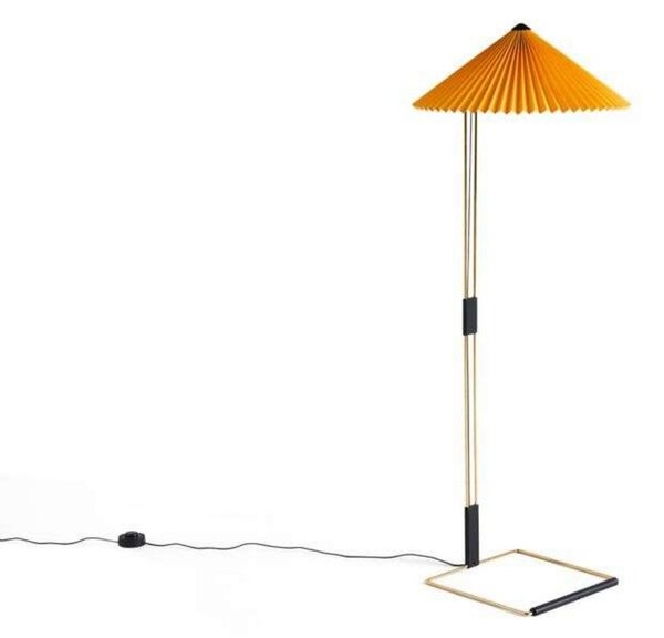 Lampa Podłogowa HAY, ściemnialny, żółty, salon, metal