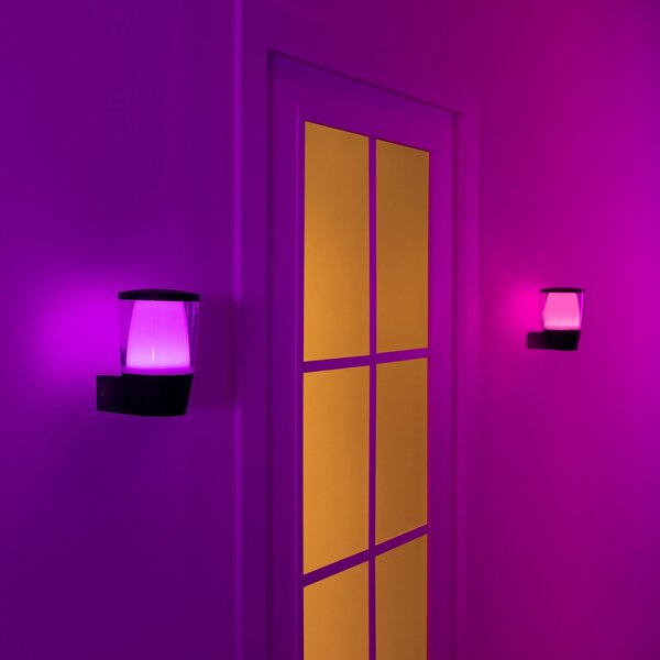 Zewnętrzna Lampa WiZ, Elpas, ściemnialny, czarny, tworzywo sztuczne, nowoczesny