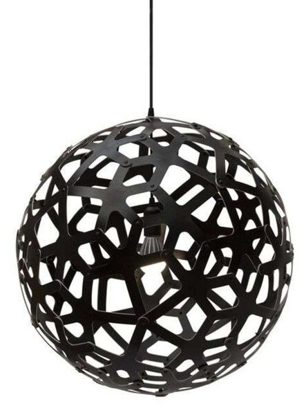 Lampa Wisząca david trubridge, czarny, salon, bambus