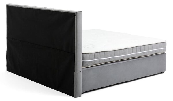 Szare łóżko kontynentalne 160x200 cm Olia Bold Line – Bonami Selection
