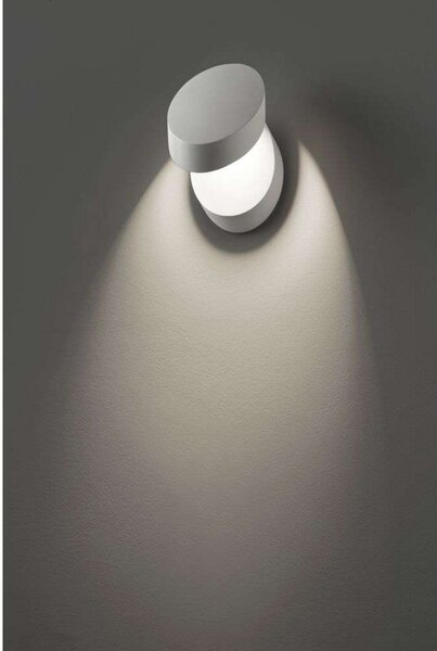 Lampa Ścienna Lodes, ściemnialny, biały, salon, metal