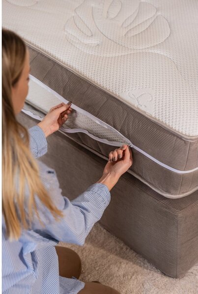 Beżowe łóżko kontynentalne 180x200 cm Olia Bold – Bonami Selection