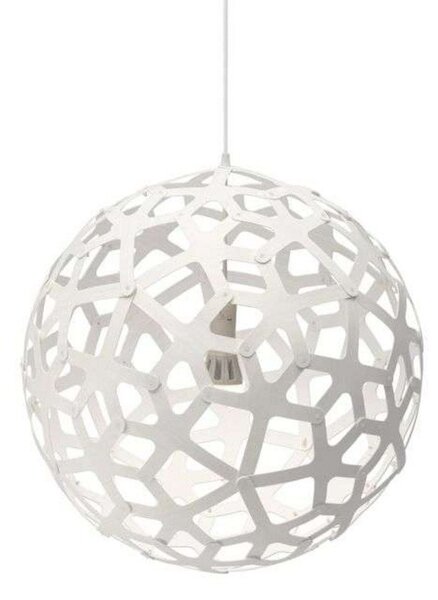 Lampa Wisząca david trubridge, biały, salon, bambus