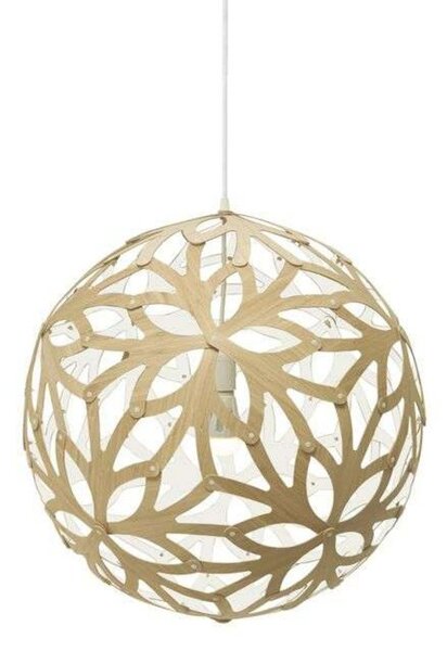 Lampa Wisząca david trubridge, biały, salon, bambus