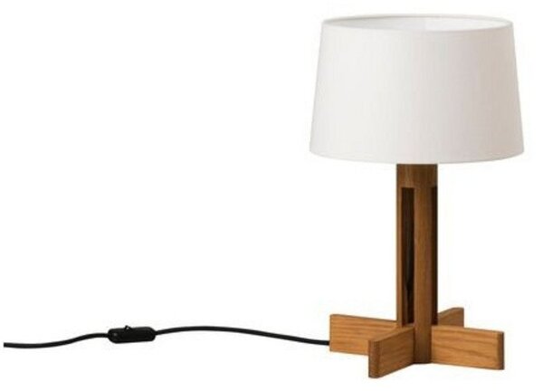 Lampa Stołowa Santa & Cole, ściemnialny, biały, salon, drewno