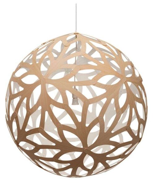 Lampa Wisząca david trubridge, biały, salon, bambus