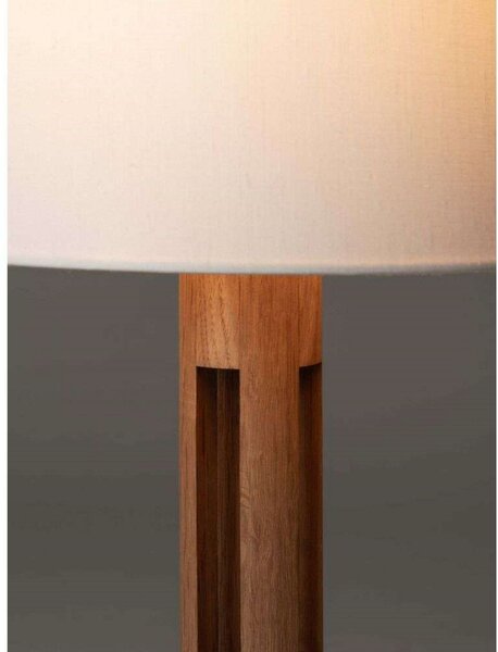 Lampa Stołowa Santa & Cole, ściemnialny, biały, salon, drewno
