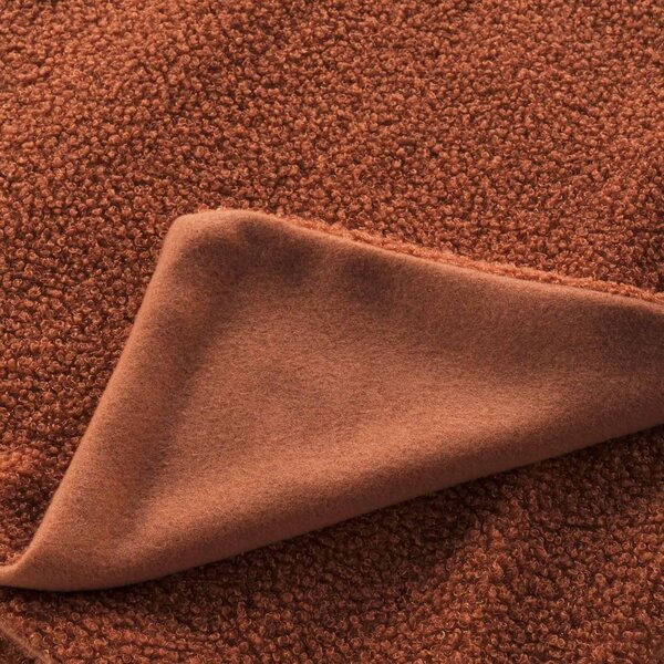 Czerwonopomarańczowy polarowy koc 180x220 cm Curly Wooly – douceur d'intérieur