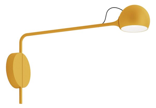 Lampa Ścienna Artemide, Ixa, ściemnialny, żółty, salon, metal, design