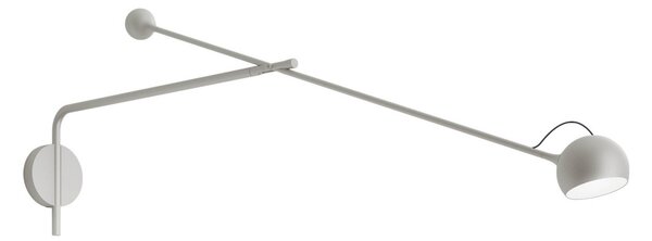 Lampa Ścienna Artemide, Ixa, ściemnialny, szary, salon, metal, design