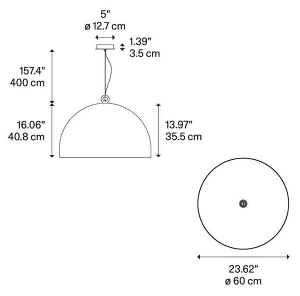 Lampa Wisząca Diesel Living with Lodes, ściemnialny, szary, jadalnia, beton
