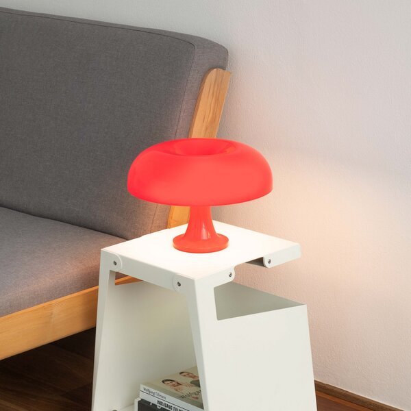Lampa Stołowa Artemide, Nessino, czerwony, salon, tworzywo sztuczne, design