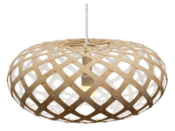 Lampa Wisząca david trubridge, biały, salon, bambus