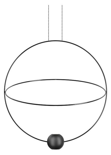 Lampa Wisząca Lodes, ściemnialny, czarny, salon, metal