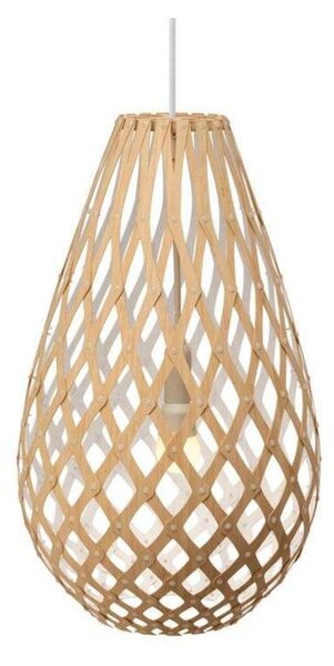Lampa Wisząca david trubridge, biały, salon, bambus
