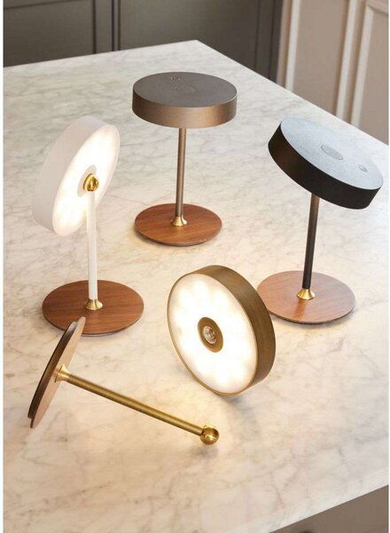 Lampa Stołowa Halo Design, ściemnialny, złoty | mosiężny, salon, metal