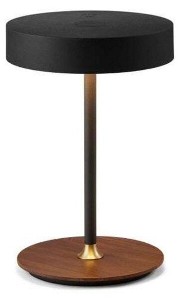 Lampa Stołowa Halo Design, ściemnialny, czarny, salon, metal