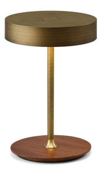 Lampa Stołowa Halo Design, ściemnialny, złoty | mosiężny, salon, metal