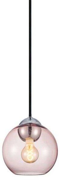 Lampa Wisząca Halo Design, pudrowy róż, jadalnia, metal