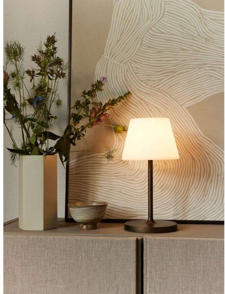 Lampa Stołowa Halo Design, ściemnialny, złoty | mosiężny, salon, aluminium