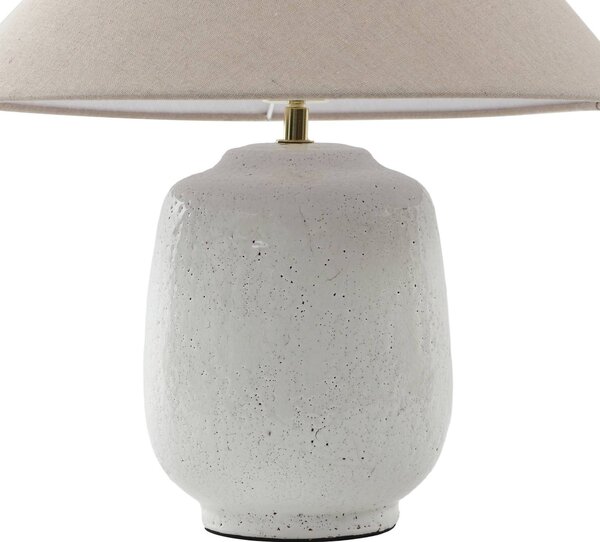 Lampa stołowa Thalorin Lucande, biały / opal, salon / jadalnia, ceramika, skandynawski