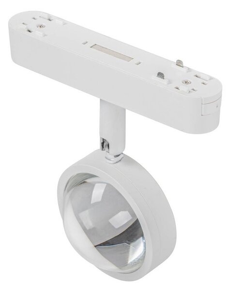 Spot LED Lindby 48 V Lumaro, biały, Ø 7,3 cm, aluminium, ściemniany Lumaro 48V Lindby, możliwość ściemniania, biały / opal, salon / jadalnia, aluminium, nowoczesny