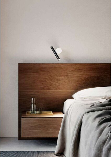 Lampa Ścienna Luceplan, biały, salon, aluminium