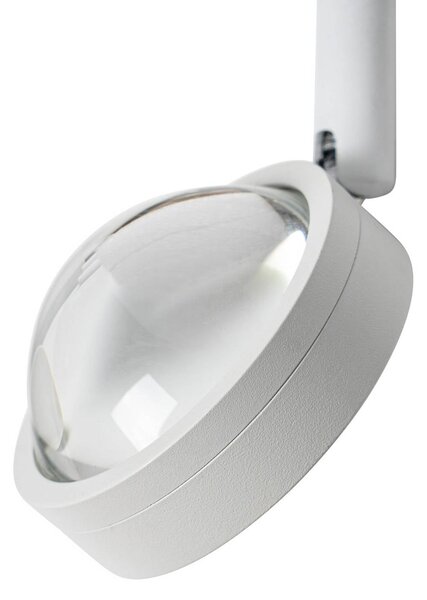 Spot LED Lindby 48 V Lumaro, biały, Ø 7,3 cm, aluminium, ściemniany Lumaro 48V Lindby, możliwość ściemniania, biały / opal, salon / jadalnia, aluminium, nowoczesny